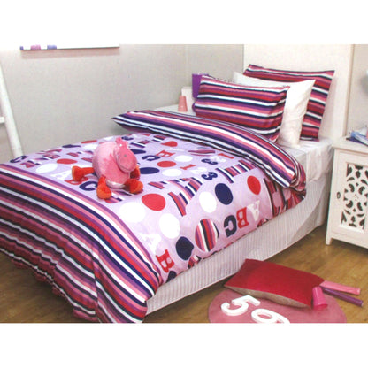 Jelly Bean Kids Disco Girl Quilt Cover Set - 2PC
