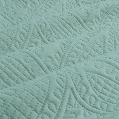 Eddison Bluestone Quilted Embossed Quilt Cover Set - 3PC