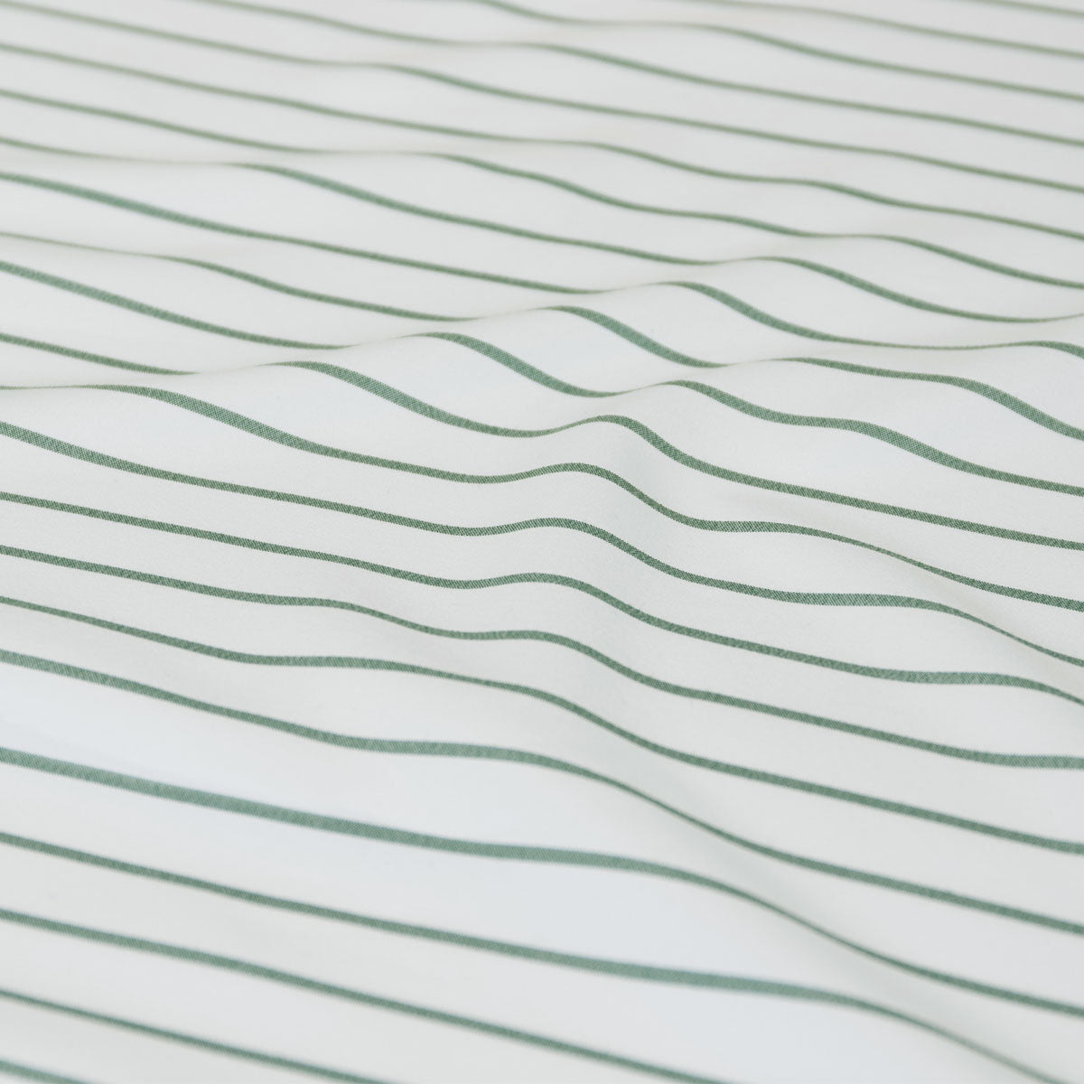 Frankie Sage Stripe Yarn Dyed Reversible Quilt Cover Set - 3PC