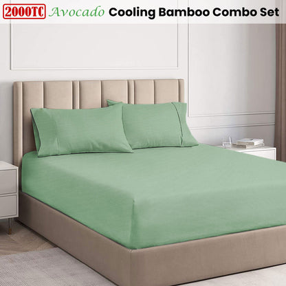 2000TC Cooling Bamboo Combo Set - Avocado