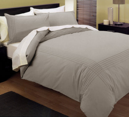 Linen Pintuck Quilt Cover Set  - 3PC