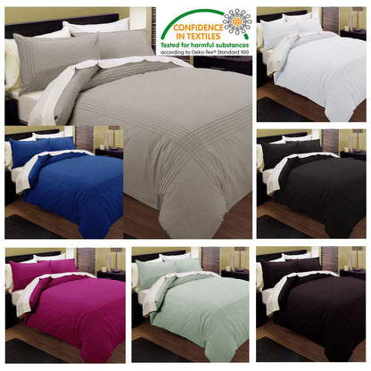 Linen Pintuck Quilt Cover Set  - 3PC