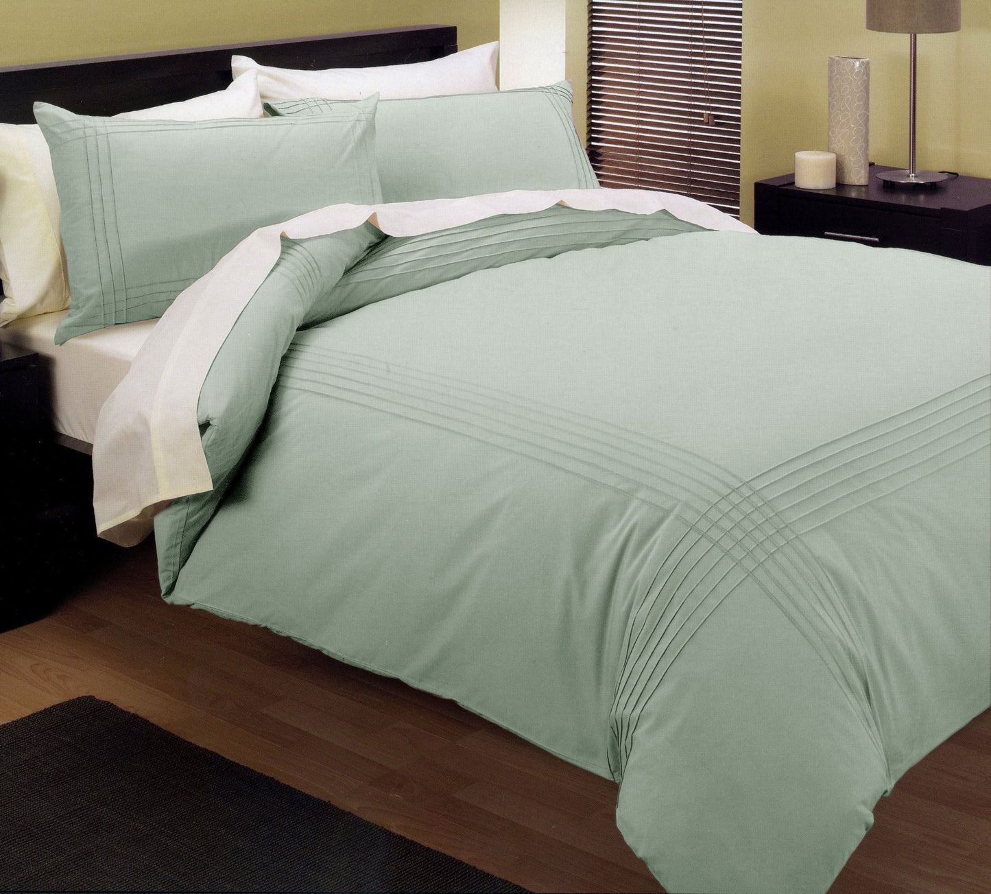 Melon Pintuck Quilt Cover Set  - 2PC