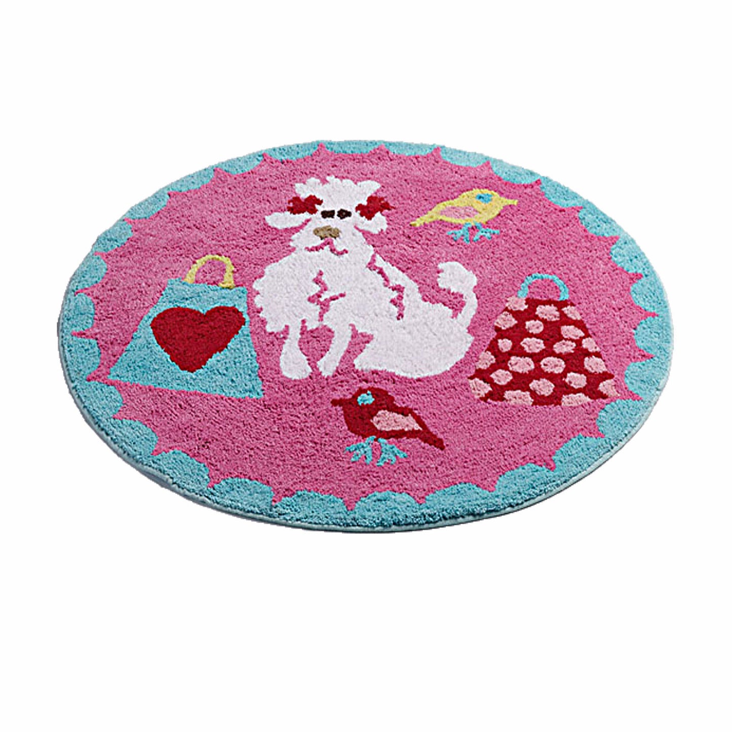 Born To Shop Floor Rug Round 80 cm Diameter