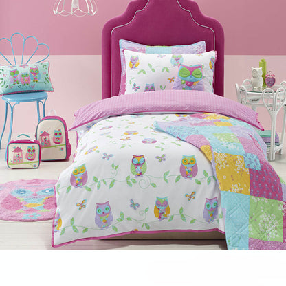 Owl Song Quilt Cover Set - 3PC