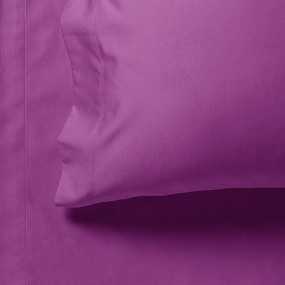1000TC Ultra Soft Flat & Fitted Sheet Set - Purple