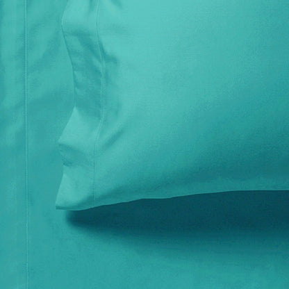 1000TC Ultra Soft Fitted Sheet & 2 Pillowcases Set - Teal