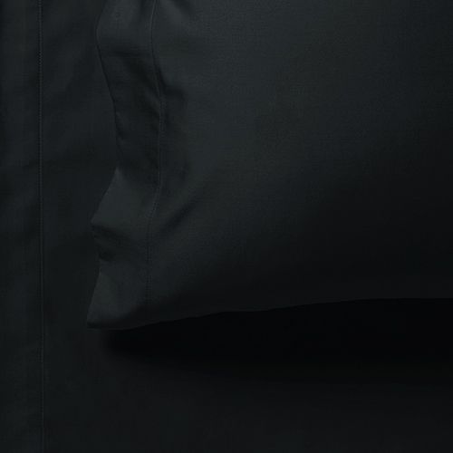 1000TC Ultra Soft Flat & Fitted Sheet Set - Black