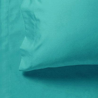 1000TC Ultra Soft Flat & Fitted Sheet Set - Teal