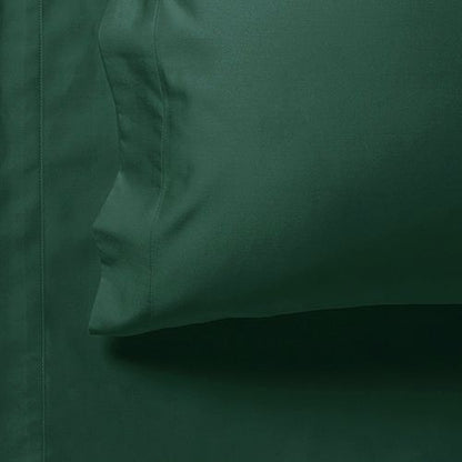 1000TC Ultra Soft Flat & Fitted Sheet Set - Dark Green