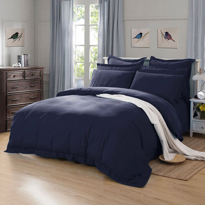 1000TC Midnight Blue Quilt Cover Set - 3PC