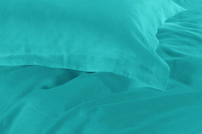 1000TC Teal Tailored Quilt Cover Set - 3PC