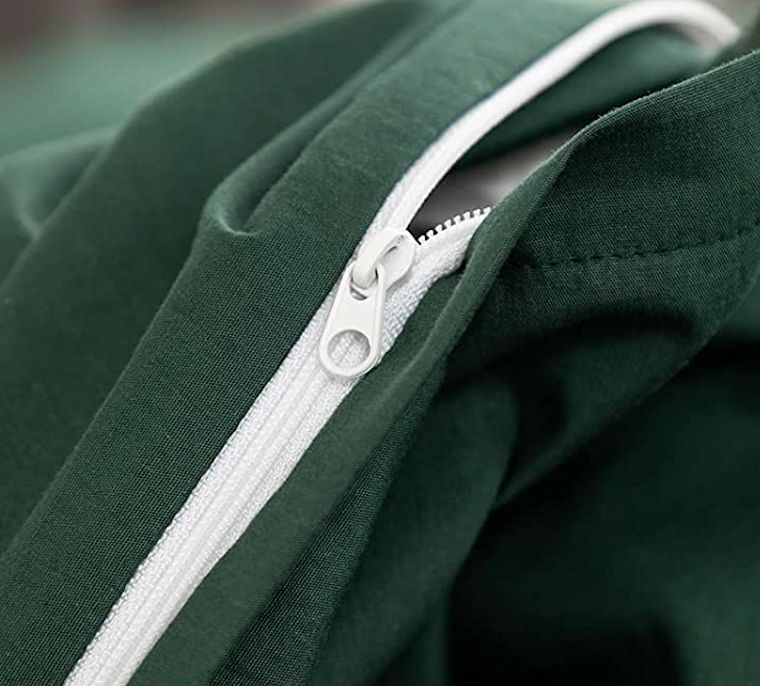 1000TC Green & Grey Reversible Quilt Cover Set - 3PC