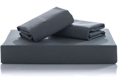 1000TC Grey Reversible Quilt Cover Set - 3PC