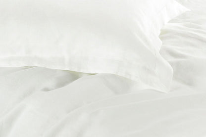 1000TC White Tailored Quilt Cover Set - 2PC