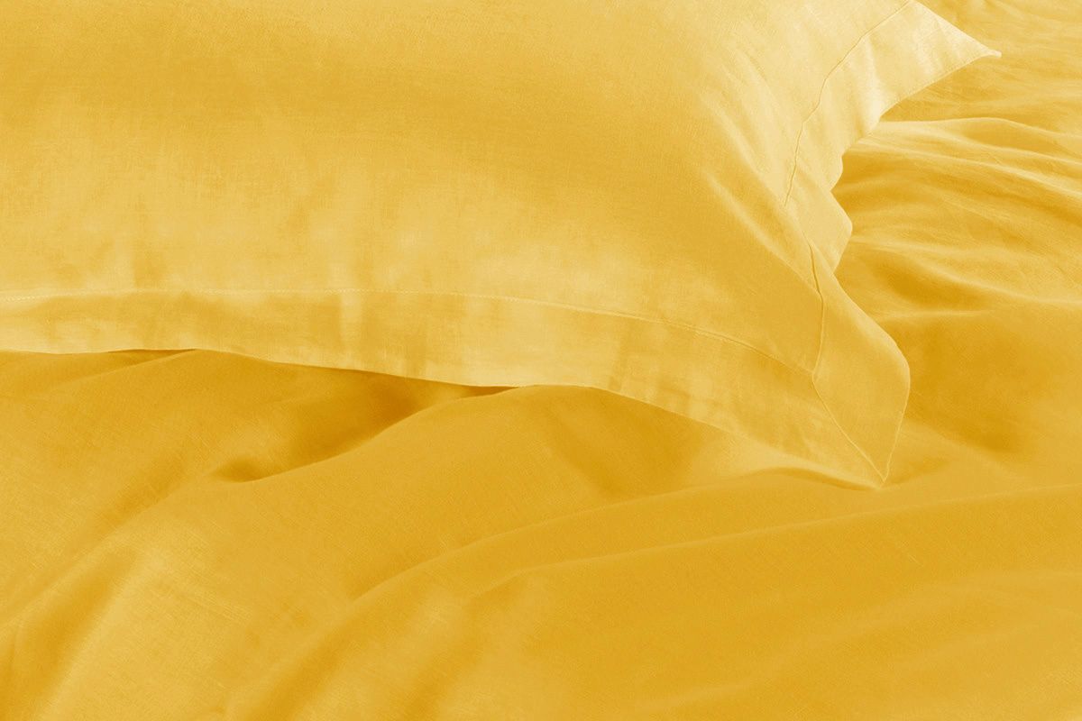 1000TC Ultra Soft Quilt Cover Set - 2PC Yellow