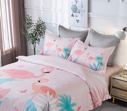 Flamingo Quilt Cover Set - 3PC