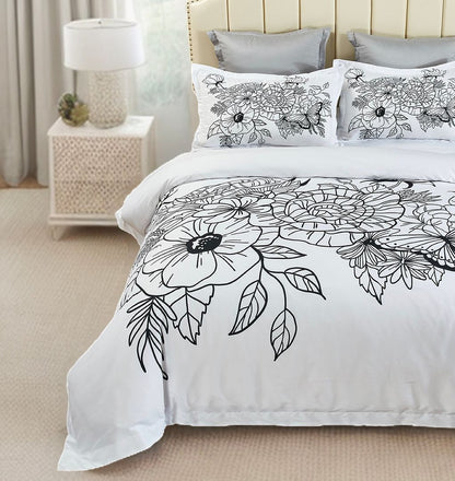 Viene Floral Quilt Cover Set - 3PC