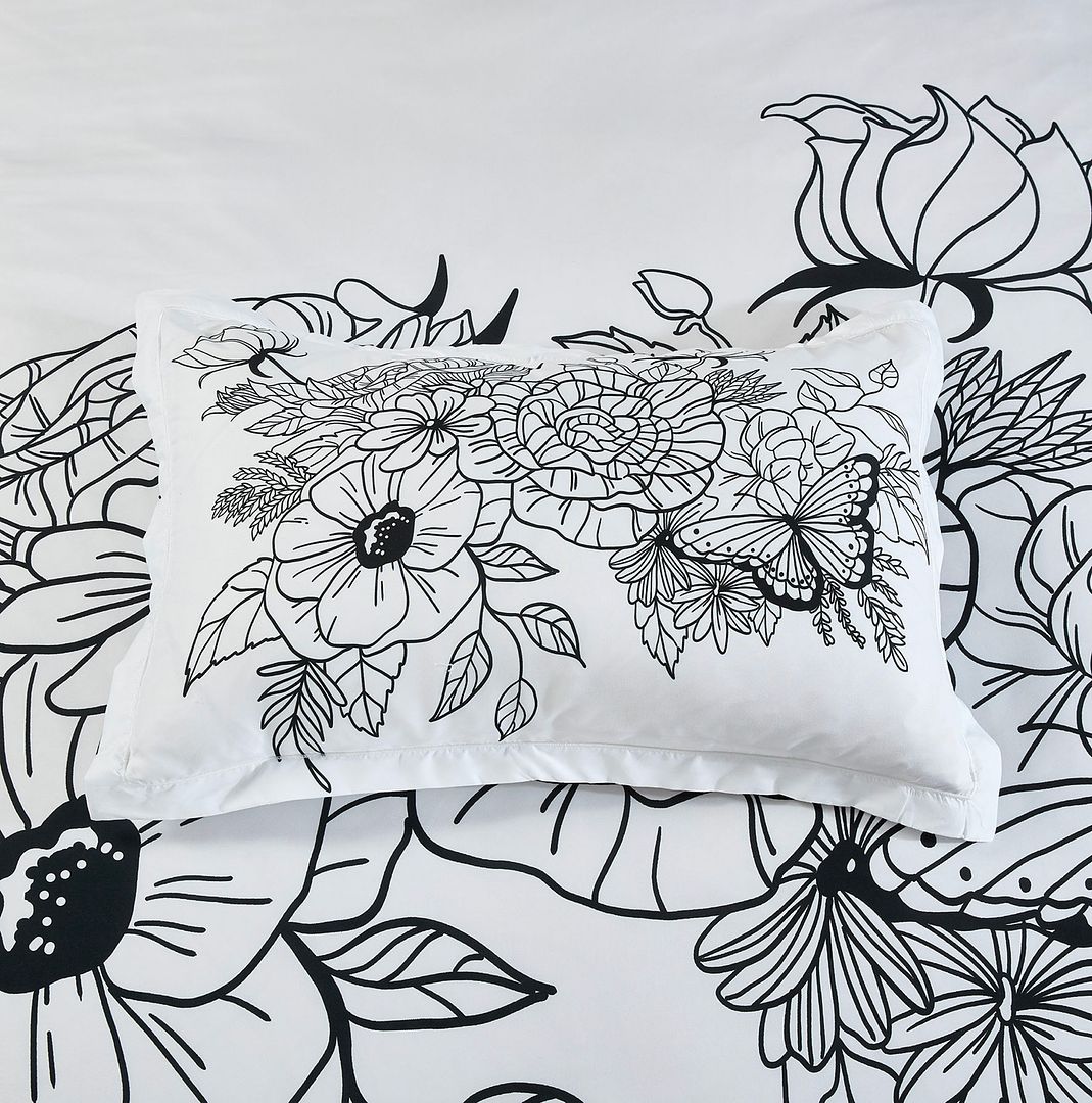 Viene Floral Quilt Cover Set - 3PC