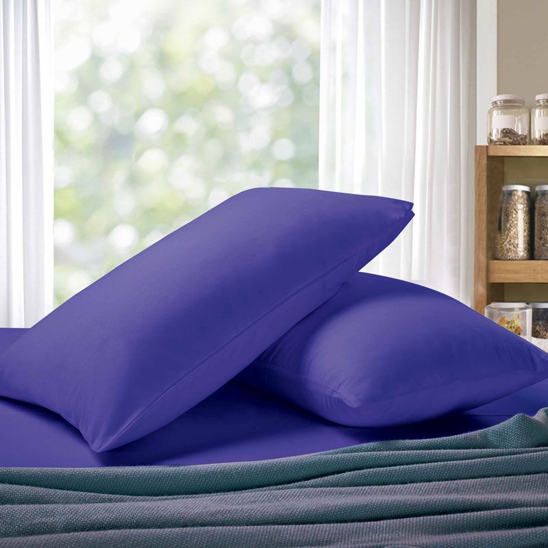 1000TC Premium Ultra Soft Standard size Pillowcases 2-Pack - Royal Blue