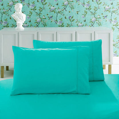 1000TC Premium Ultra Soft Standard size Pillowcases 2-Pack - Teal