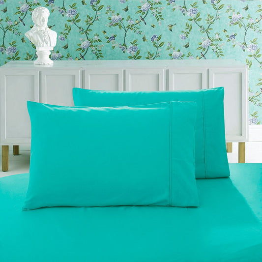 1000TC Premium Ultra Soft Standard size Pillowcases 2-Pack - Teal