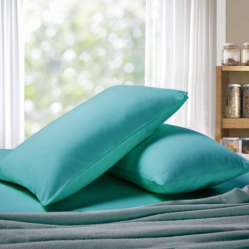 1000TC Premium Ultra Soft Standard size Pillowcases 2-Pack - Teal