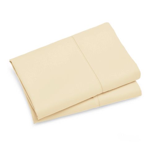 1000TC Premium Ultra Soft Standard size Pillowcases 2-Pack - Yellow Cream