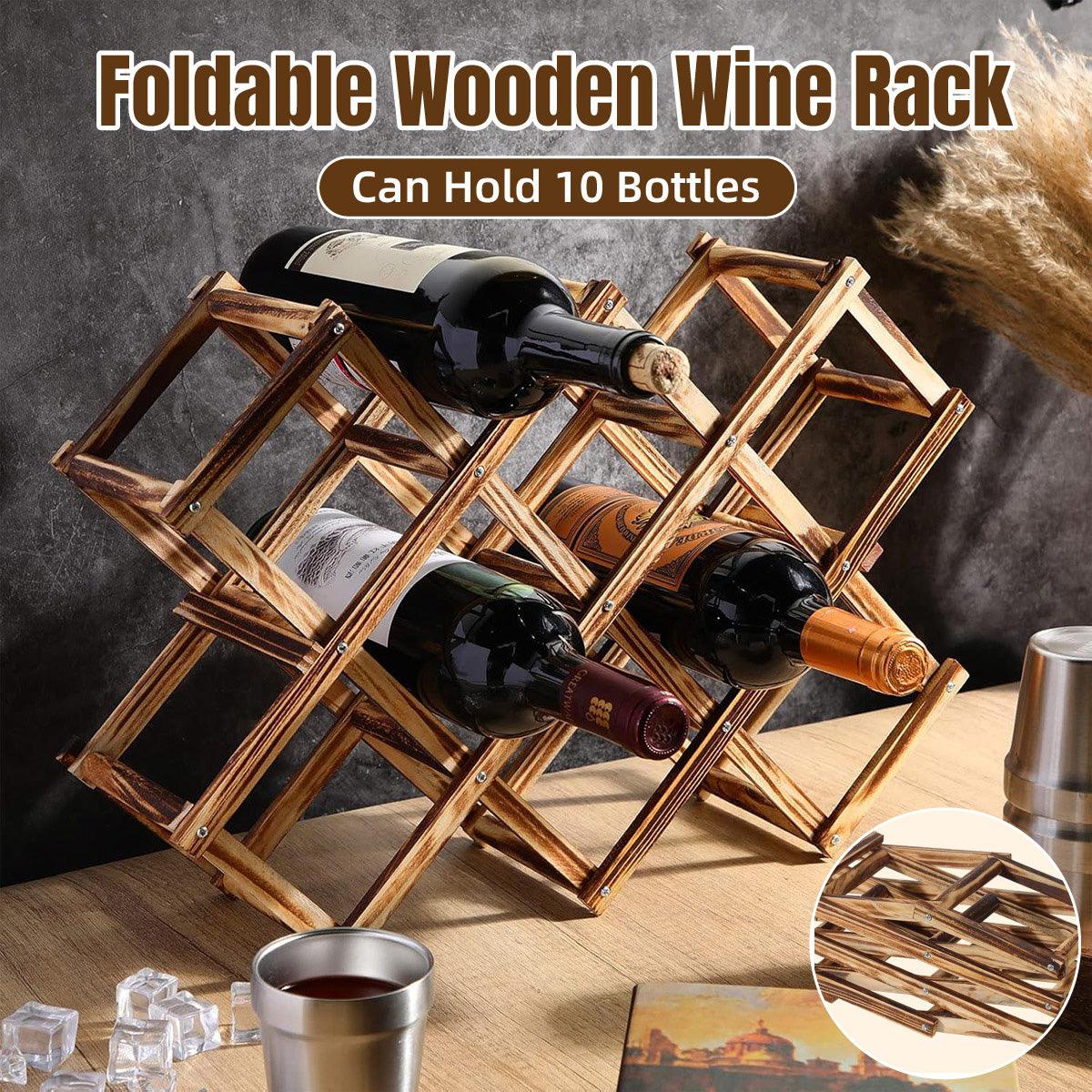 Wooden Wine Rack Display Shelf