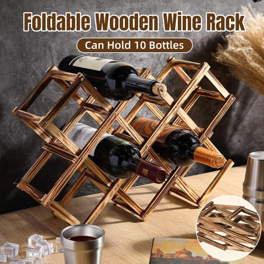 Wooden Wine Rack Display Shelf