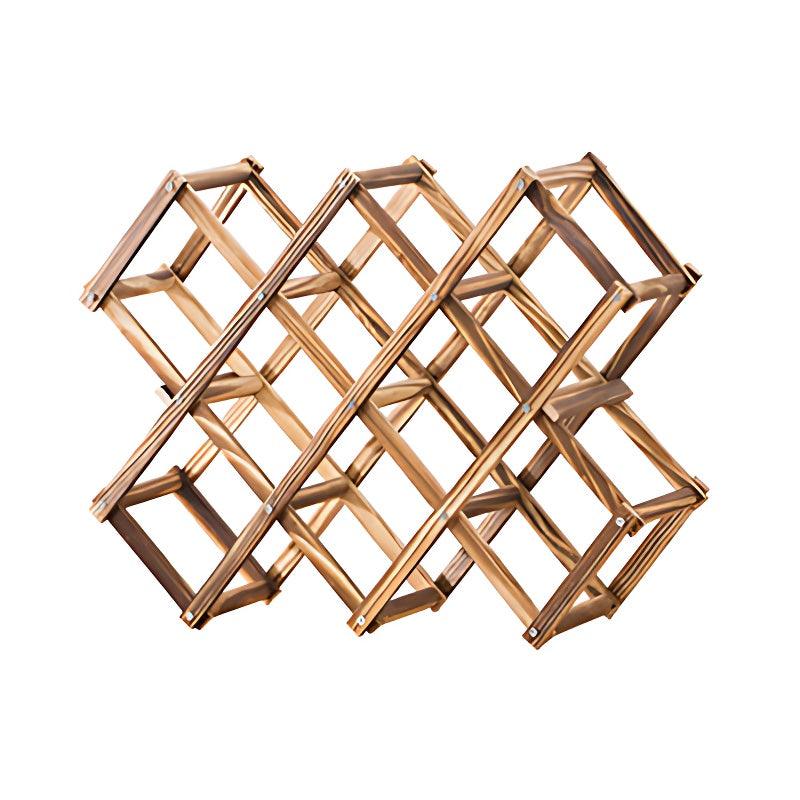Wooden Wine Rack Display Shelf