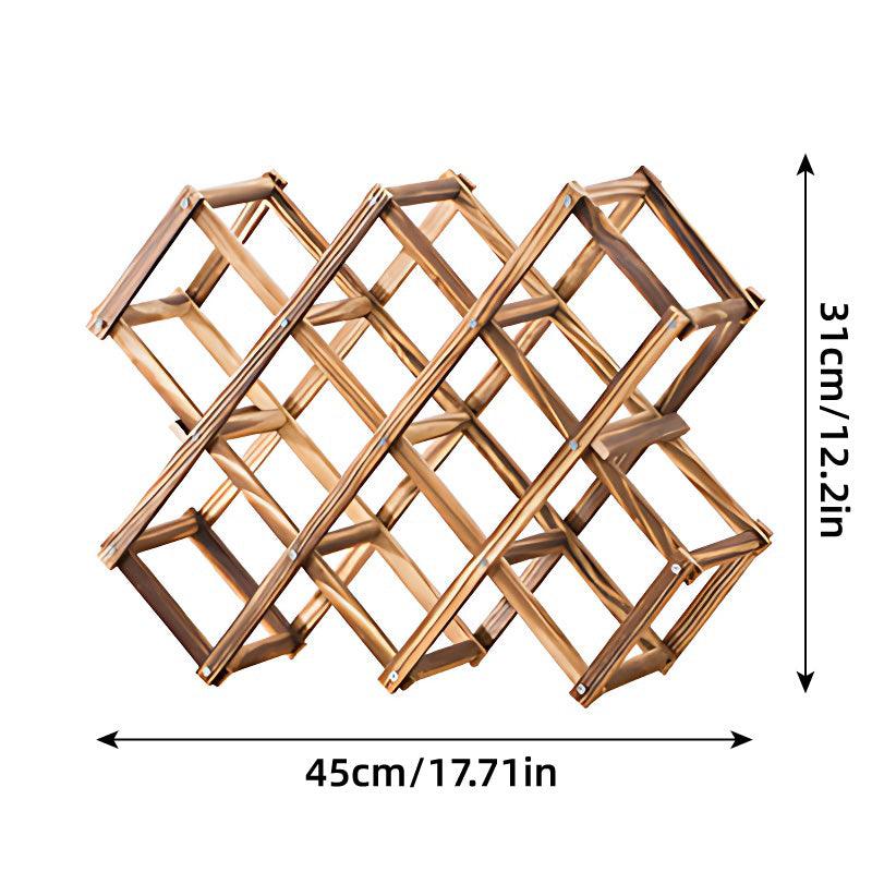 Wooden Wine Rack Display Shelf