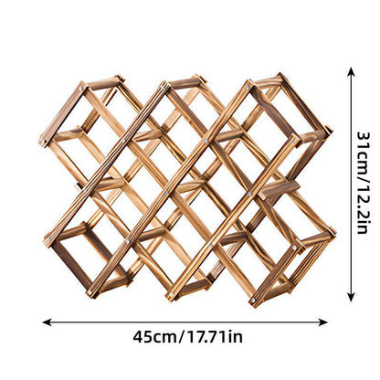 Wooden Wine Rack Display Shelf