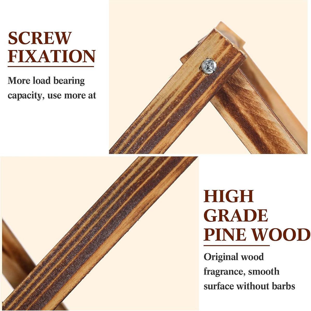 Wooden Wine Rack Display Shelf