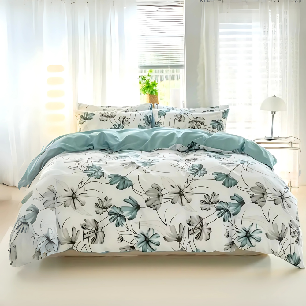 Floral Mist Quilt Cover Set - 3PC