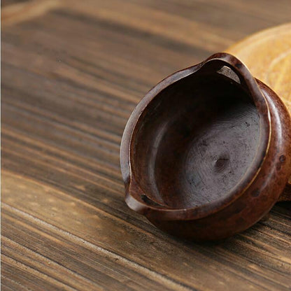 Antique Pure Copper Incense Burner – Small Binaural Three-Foot Xuande Furnace