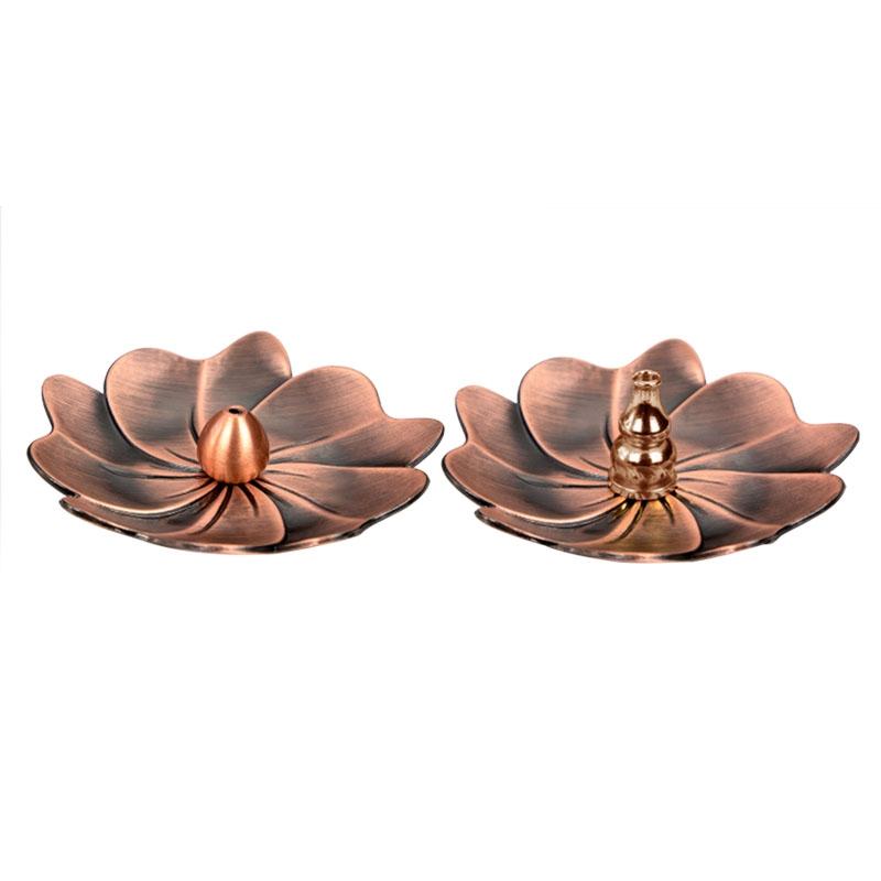 Vintage Red Copper Alloy Incense Burner – Creative Sandalwood Holder