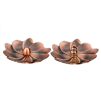 Vintage Red Copper Alloy Incense Burner – Creative Sandalwood Holder