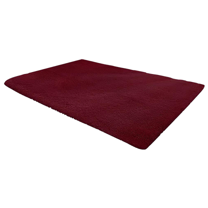 230x200cm Large Shaggy Rug Area Carpet Bedroom Living Room Mat - Burgundy