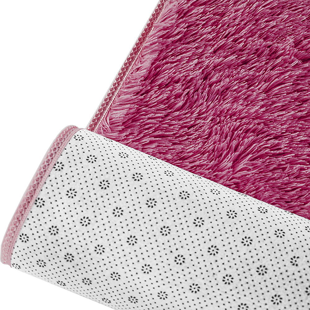 230x200cm Large Shaggy Rug Area Carpet Bedroom Living Room Mat - Burgundy