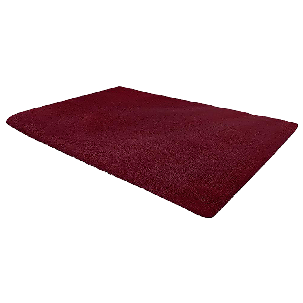 230x160cm Large Shaggy Rug Area Carpet Bedroom Living Room Mat - Burgundy