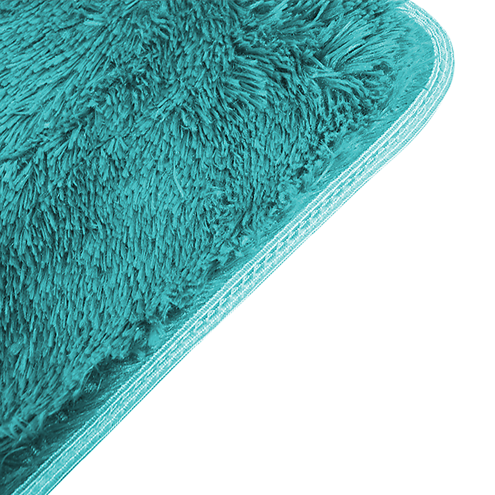 230x200cm Large Shaggy Rug Area Carpet Bedroom Living Room Mat - Turquoise
