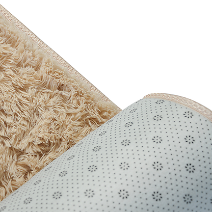 230x200cm Large Shaggy Rug Area Carpet Bedroom Living Room Mat - Beige