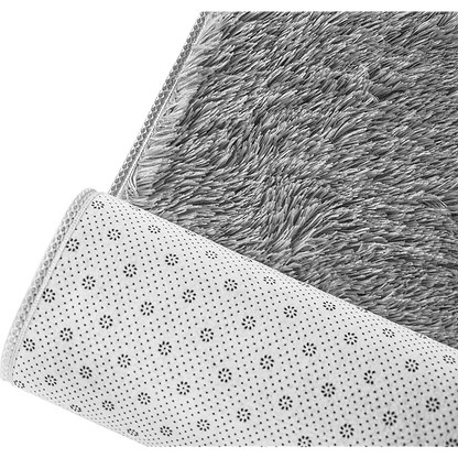 200x140cm Large Shaggy Rug Area Carpet Bedroom Living Room Mat - Grey