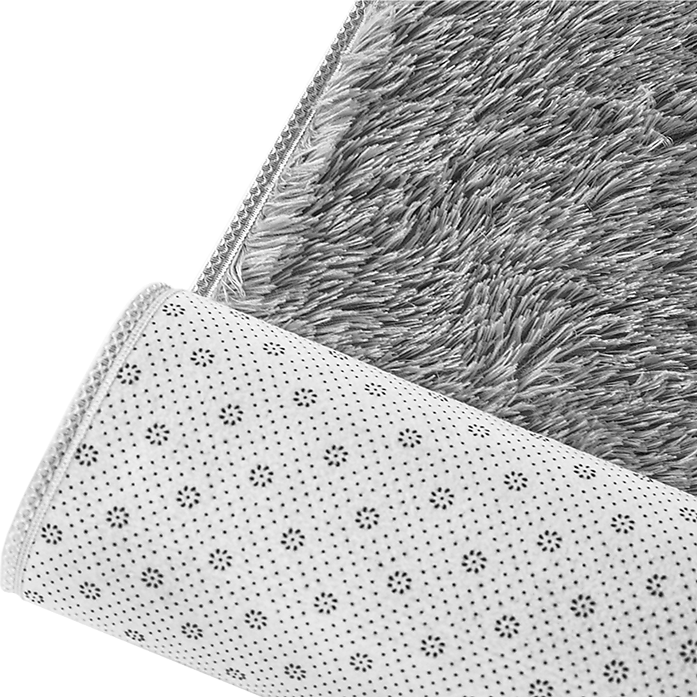 230x160cm Large Shaggy Rug Area Carpet Bedroom Living Room Mat - Grey