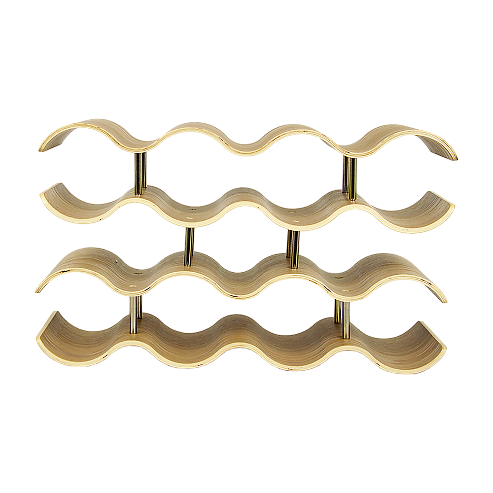 Wooden Wave Wine Rack