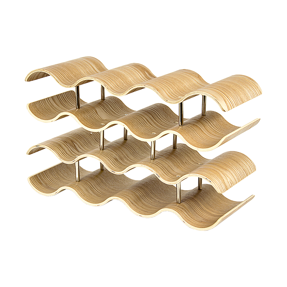 Wooden Wave Wine Rack