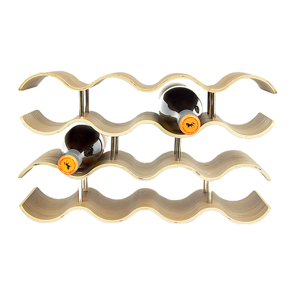 Wooden Wave Wine Rack