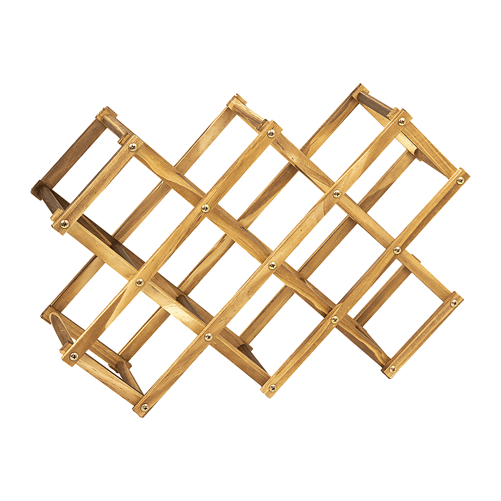 Freestanding Wooden Wine Rack 10 Bottles