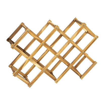 Freestanding Wooden Wine Rack 10 Bottles
